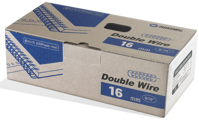 카피어랜드 더블 와이어링 60개입, 16mm, 실버, 1개