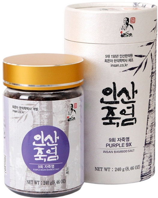 Insan 자죽염 고체, 240g, 1개