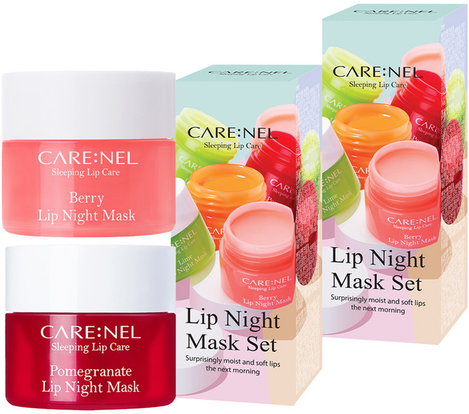 까레넬 립 나이트 마스크 베리 5g + 석류 5g 세트, 2개입, 2세트