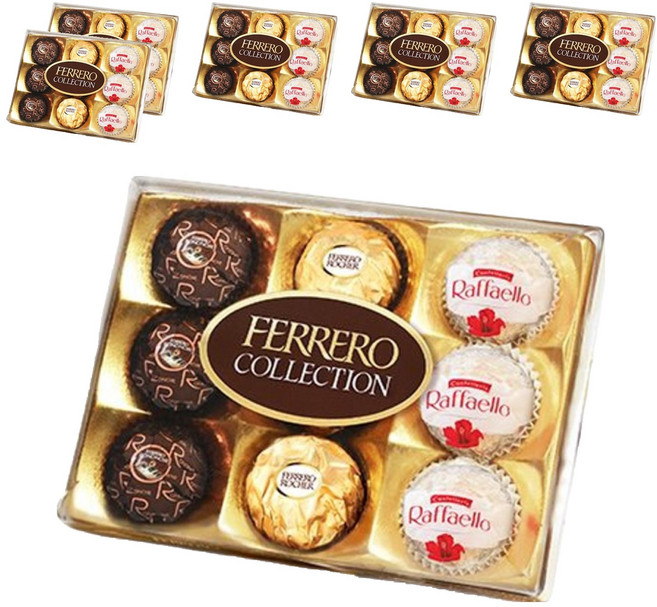 FERRERO ROCHER 金莎 綜合金莎巧克力禮盒 9顆入, 97g, 6盒