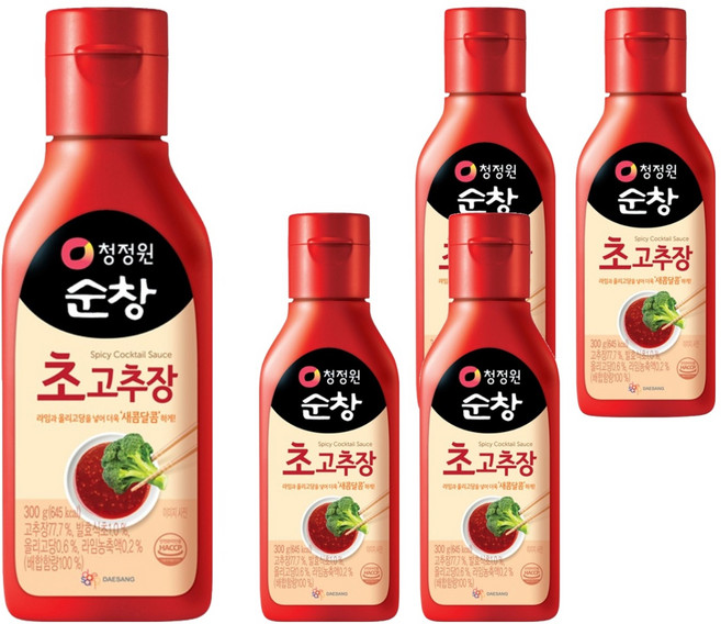 청정원순창 초고추장, 300g, 5개
