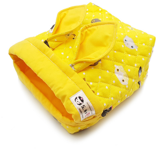 도치퀸 토끼포치 중형 무늬 랜덤 발송, 노랑, 1개