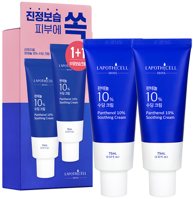 라포티셀 판테놀 10% 수딩크림 2p, 150ml, 1개