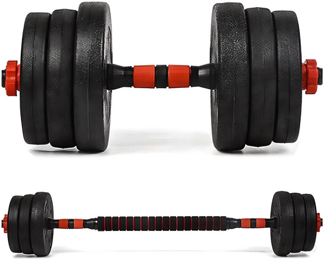 이고웰 프리미엄 무게조절 덤벨 바벨 세트, 20kg, 1개