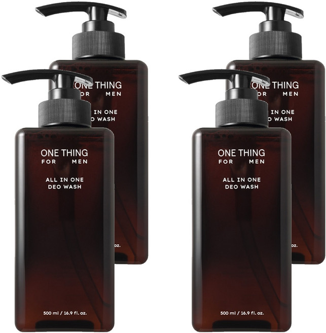 원씽 포맨 올인원 데오 워시, 500ml, 4개