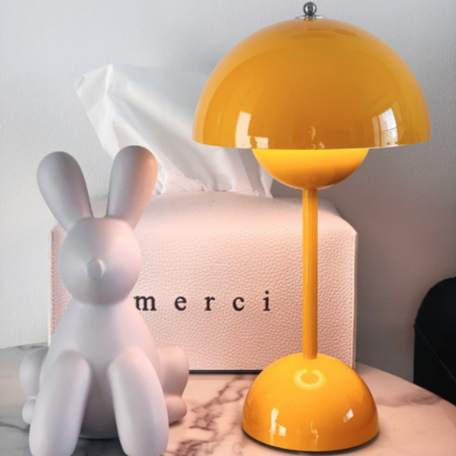 포라이트 플라워팟 VP9 테이블 스탠드 조명, 머스터드