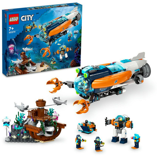 LEGO 60379 城市系列, 深海探險家潛水艇 Deep-Sea Explorer Submarine, 1盒