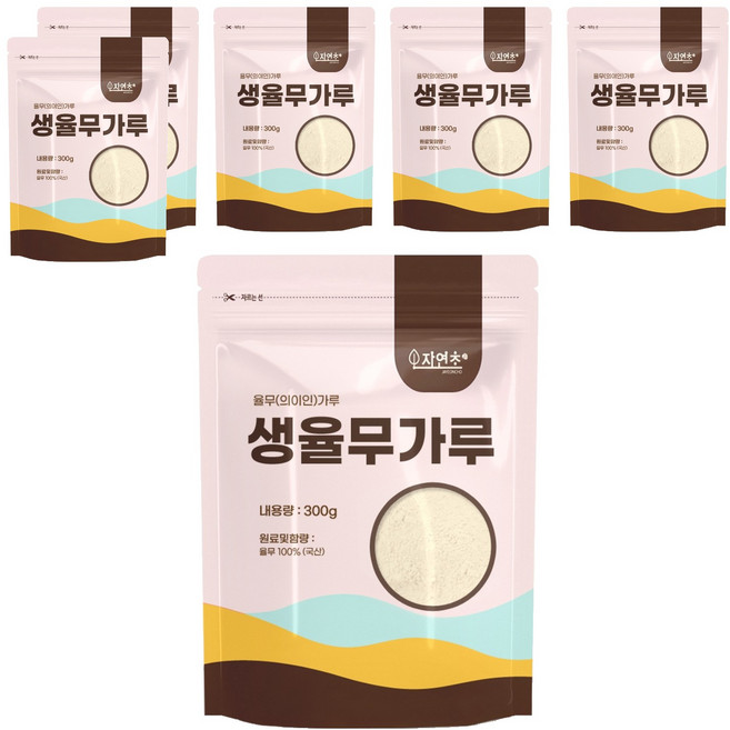 자연초 생율무가루, 300g, 6개