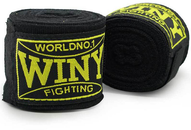 위니 손목 복싱 핸드랩, 블랙, 2개