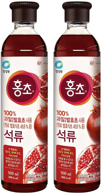 홍초 석류, 900ml, 2개