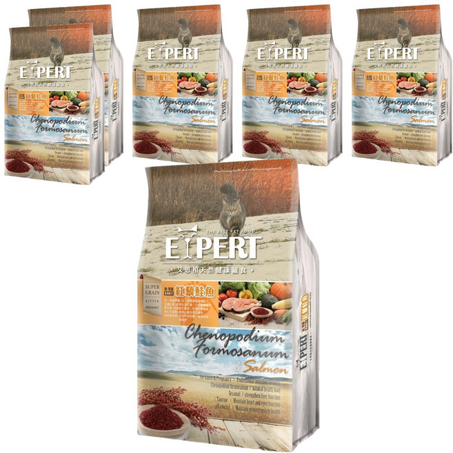 福壽實業 EXPERT 艾思柏 幼母貓專用配方 乾飼料, 紅藜鮭魚, 1.5kg, 6袋