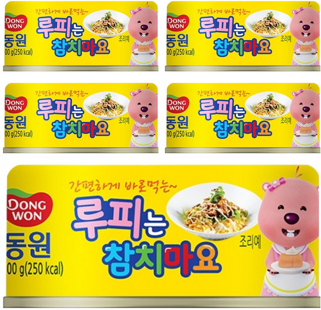 동원참치 루피는 참치마요, 100g, 5개