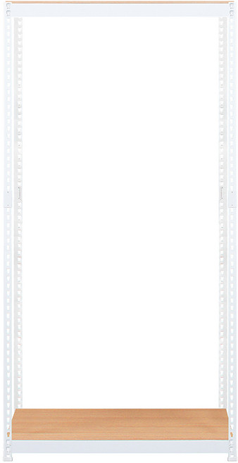 스피드랙 V2 스탠드 선반 2단 1000 x 600 x 2100 mm, 화이트