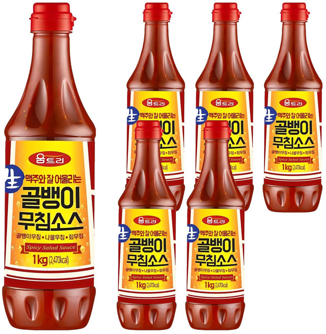 움트리 골뱅이무침소스, 1kg, 6개