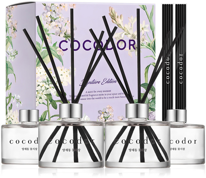 코코도르 퍼퓸 디퓨저, 양재동꽃시장, 200ml, 4개