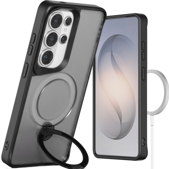 누아트 맥세이프 호환 마그네틱 스탠드 링 컬러엣지 휴대폰 케이스