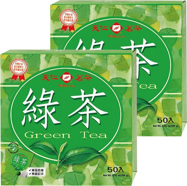 天仁茗茶 綠茶, 2g, 50包, 2盒
