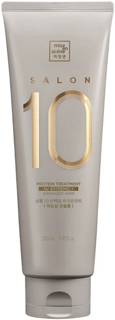 미쟝센 살롱 10 단백질 헤어트리트먼트 극손상모발용, 250ml, 1개 - 쿠팡