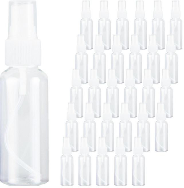 소분용 스프레이 미스트 리필 공용기 50ml, 흰색캡, 40개