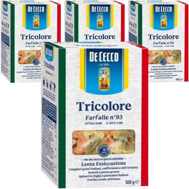 데체코 삼색 파팔레, 500g, 4개