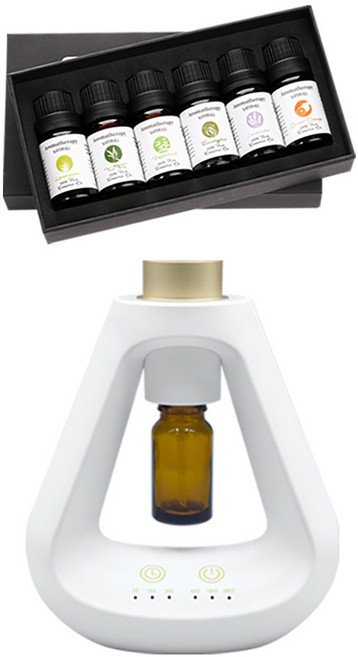 Beauty life 三角香薰機 附精油 精油噴霧器/香薰機/精油擴香/精油機/自動噴香機/智能香薰機/擴香儀/香氛機, HH-D01, 白色