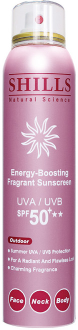 SHILLS 舒兒絲 很耐曬超清爽香氛美肌美白防曬冰鎮噴霧 180ml SPF50+, 1件