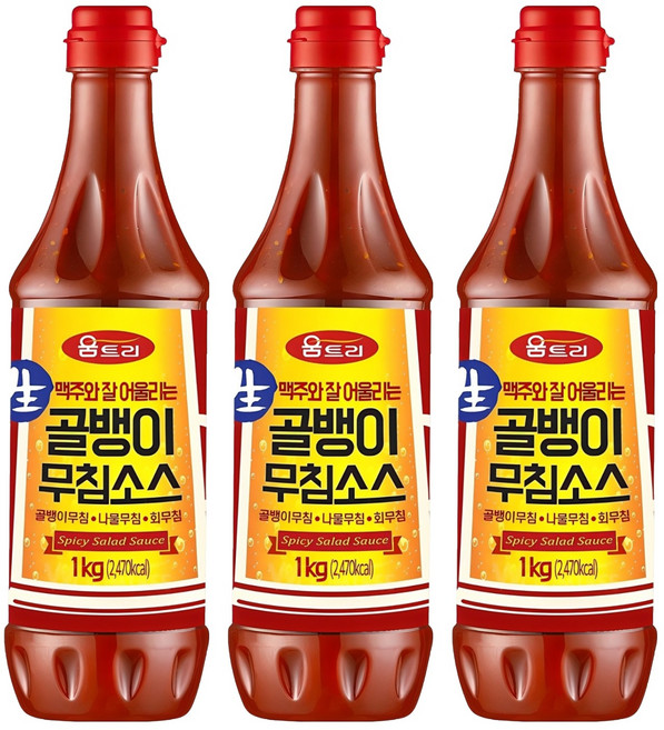 움트리 골뱅이무침소스, 1kg, 3개