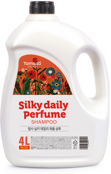 탐사 실키 데일리 퍼퓸 샴푸, 4L, 1개