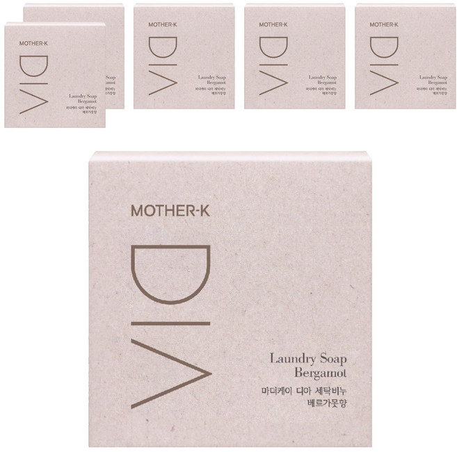 MOTHER-K DIA 純粹洗衣皂 佛手柑香氣, 6個, 150g
