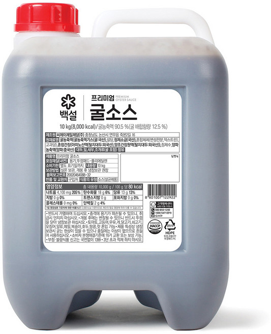 백설 프리미엄 굴소스, 10kg, 1개