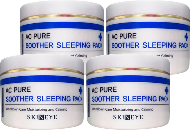 SKINEYE 抗荳舒緩晚安面膜, 120ml, 4罐