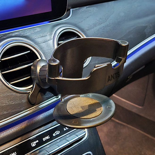 앤티스 커버너 송풍구 컵홀더, 2개, 블랙