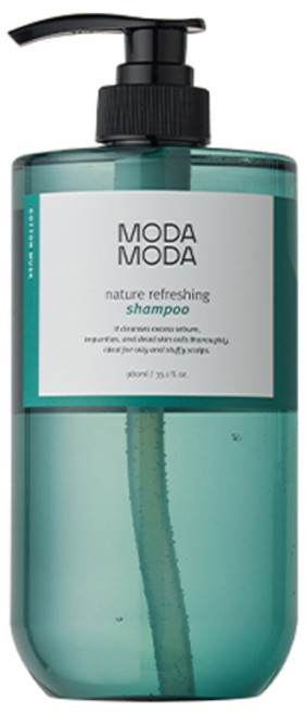 modamoda 自然清爽洗髮精 棉花白麝香, 1瓶, 980ml