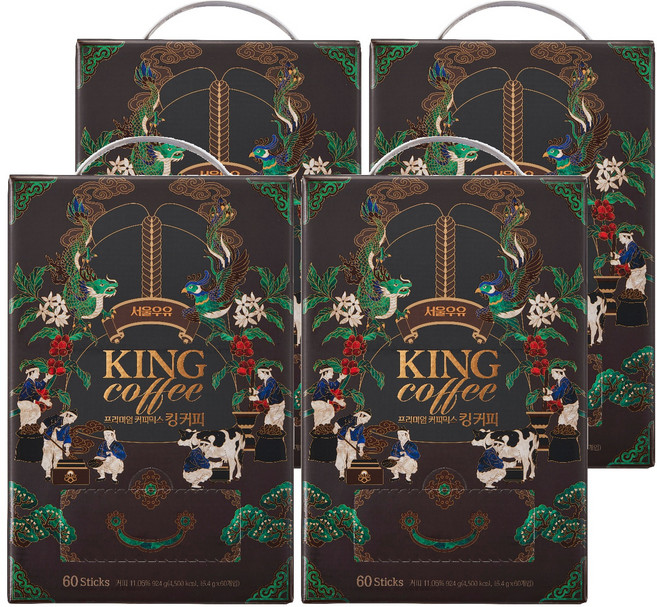 서울우유 커피믹스 킹 커피, 15.4g, 60개입, 4개