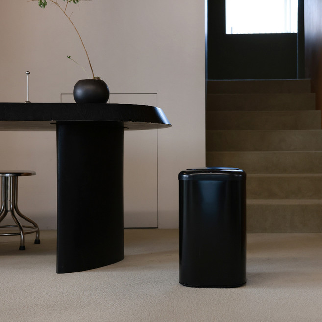 씨에스리빙 LVAI 슈잼 센서 휴지통 15L, 1개, 블랙