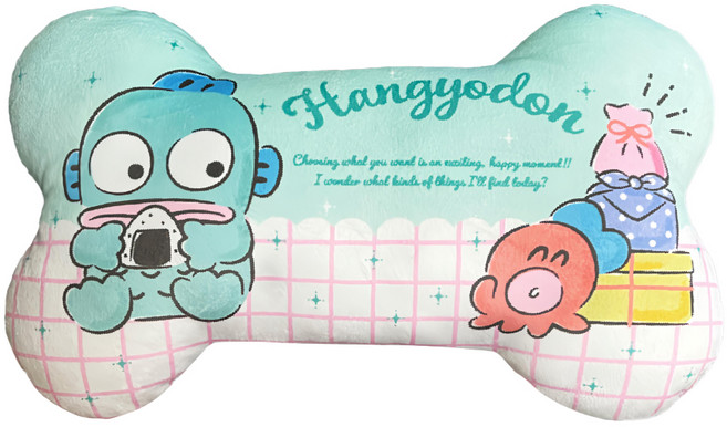 Sanrio 三麗鷗 骨頭造型抱枕 SHG2002, 人魚漢頓野餐時光, 1個