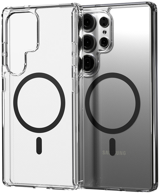 엑씨 에어스타 내장 맥세이프 호환 자력 변색 방지 고투명 안전 범퍼 휴대폰 케이스