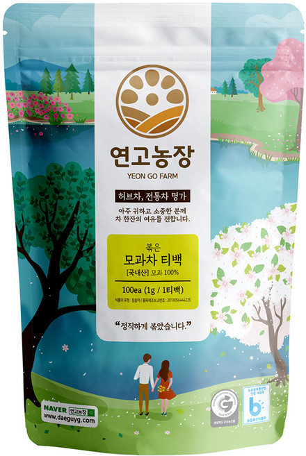 연고농장 볶은 모과차 삼각티백, 1g, 100개입, 1개
