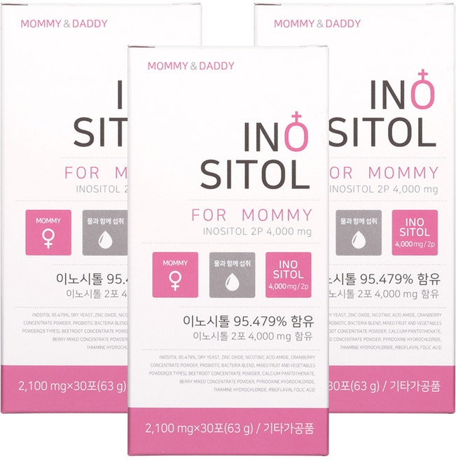 마미앤대디 이노시톨 포 마미, 63g, 3개