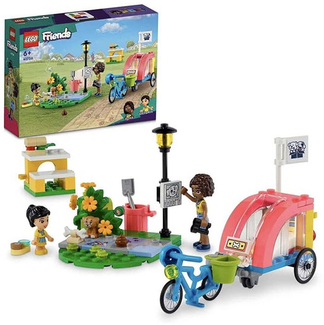 LEGO 樂高 Friends系列 41738, 狗狗救援腳踏車 多色, 1盒