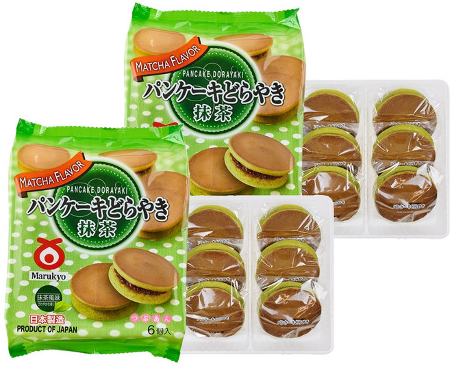 Marukyo 丸京 抹茶風味銅鑼燒, 310g, 2袋