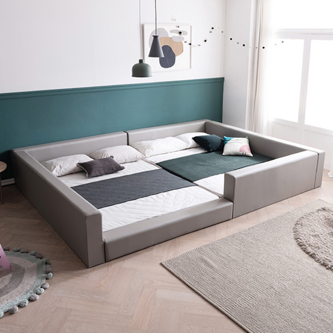 삼익가구 코지 벙커형 패밀리 침대 프레임 단품 방문설치, 그레이