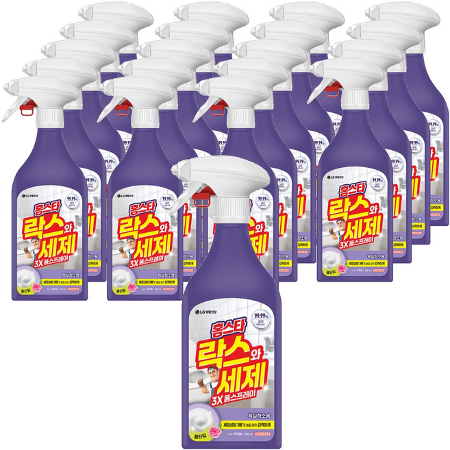 홈스타 락스와 세제 스프레이 후로랄, 500ml, 20개