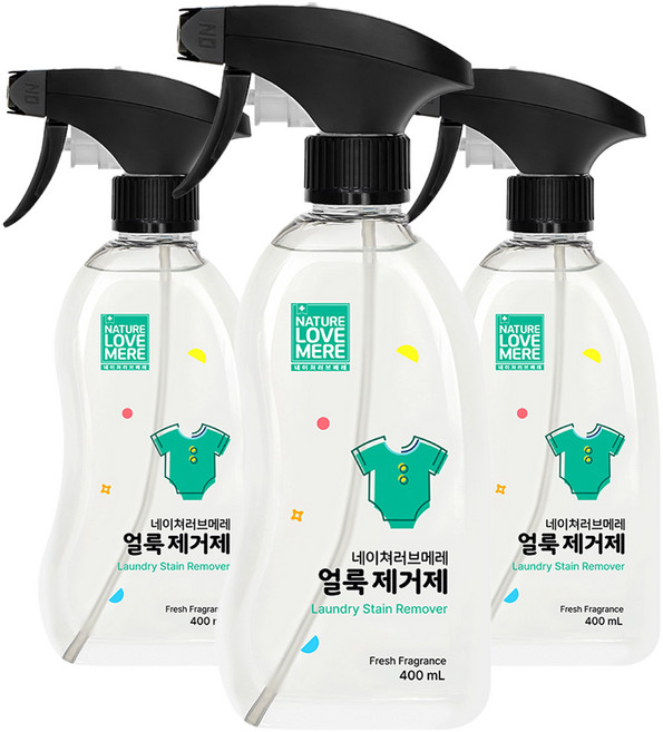 네이쳐러브메레 얼룩 제거제, 3개, 400ml