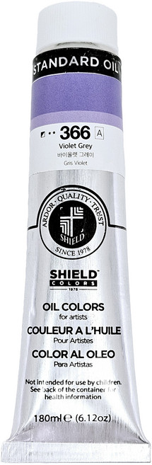 쉴드 스탠다드 유화물감 전문가용 366 VIOLET GREY, 180ml, 1색