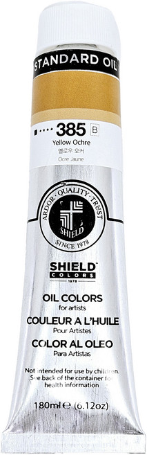 쉴드 스탠다드 유화물감 전문가용 385 YELLOW OCHRE, 180ml, 1색