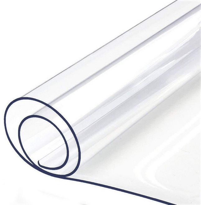 圓角防刮 磨砂/軟玻璃/塑膠/PVC 透明色 辦公桌墊 120 x 60cm 圓角長型 寫字 1717g 1個
