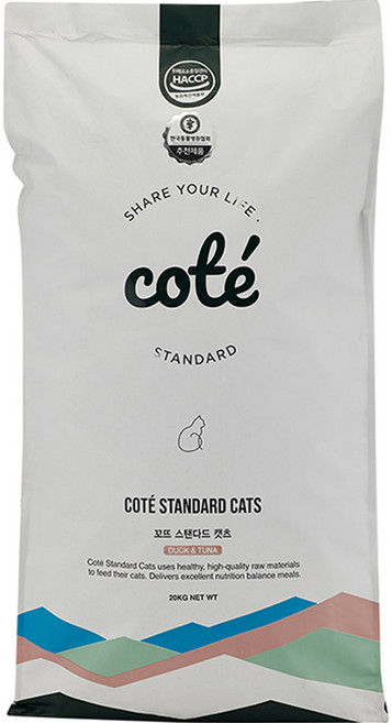 꼬뜨 전연령 스탠다드 캣츠 건식사료, 닭+오리, 20kg, 1개