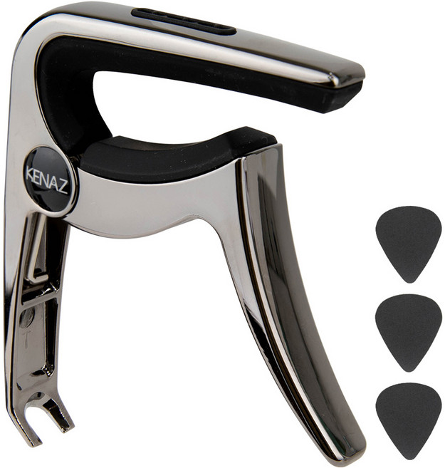 케나즈 3 in 1 기타카포 + 피크 3p KGC5, 1개