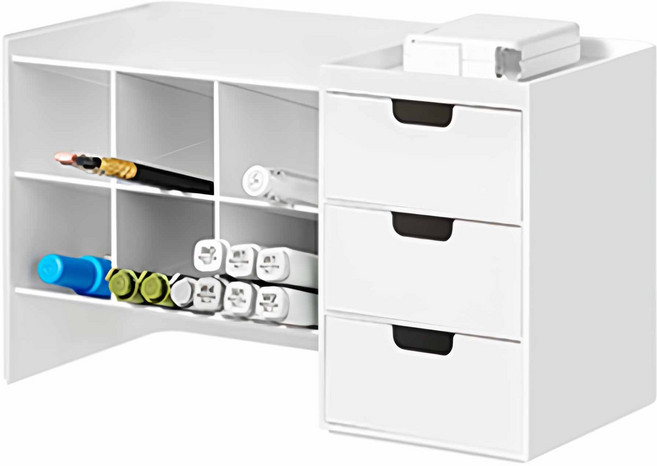 시스맥스 하이브 스택 1단 데스크 오거나이저, 화이트, 1개